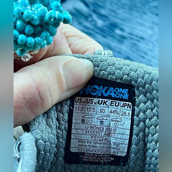 NEW HOKA U Bondi B3LS Running Shoes Alabaster/Astroid W 11.5 M 10.5 ALL GENDER - Picture 6 of 16